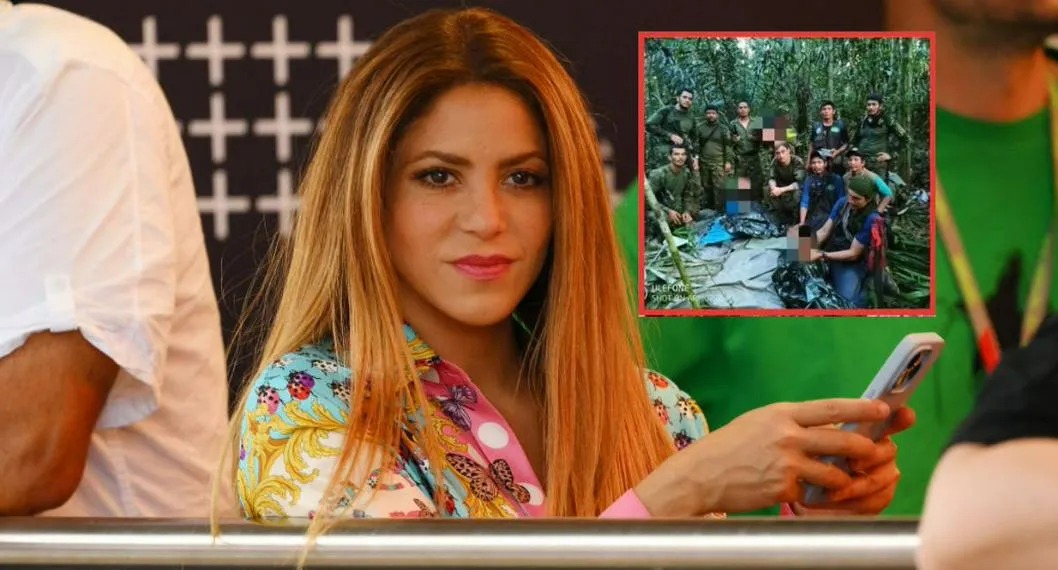 Foto de Shakira a propósito de mensaje por aparición de niños en selva de Guaviare