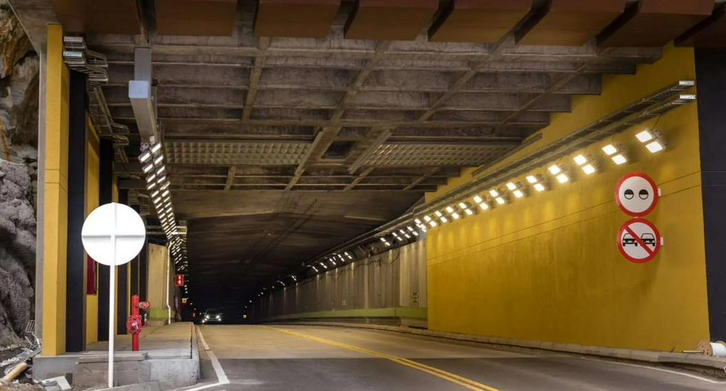 Entrada al Túnel de Oriente en Medellín, que tendrá los días 13, 14 y 15 de junio cierres viales en horarios específicos