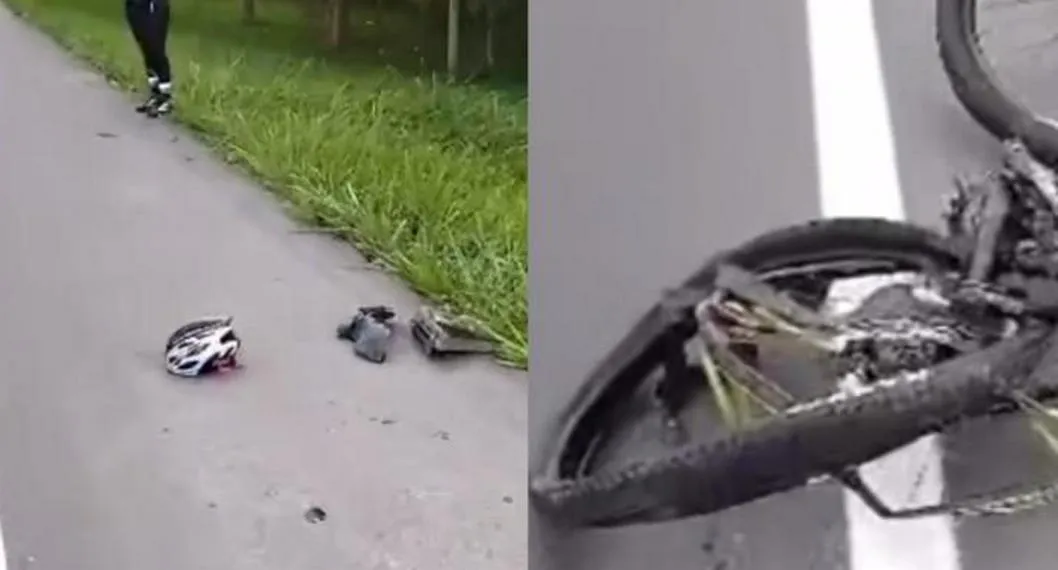 En Ibagué, una pareja de esposos que iba en dos bicicletas vivieron el susto de sus vidas por un conductor en camioneta que los arrolló.