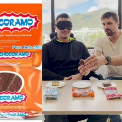 Los ponqués Chocoramo, de Ramo, Chocoso, de Bimbo, y Chocotajada, de Tiendas D1, se enfrentaron y este ocupó el primer lugar de calidad y sabor.