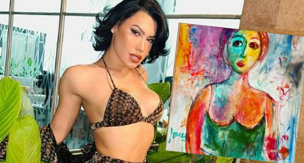 Un pintor se inspiró en la cantante de música vallenata Ana del Castillo y puso la obra a la venta por más de 3.000 dólares. Acá, los detalles.