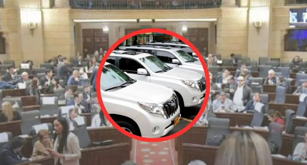 Cámara de representantes y camionetas de senadores, a propósito de que exigieron más