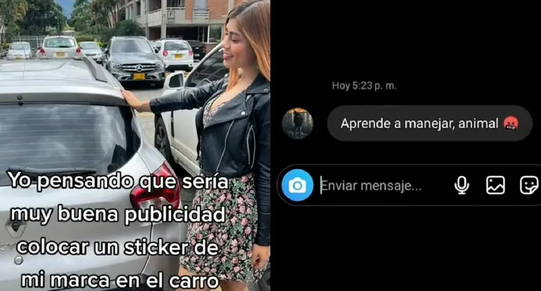 Emprendedora intentó hacer publicidad con su carro, pero no salió bien y se llevó un mensaje en sus redes sociales.