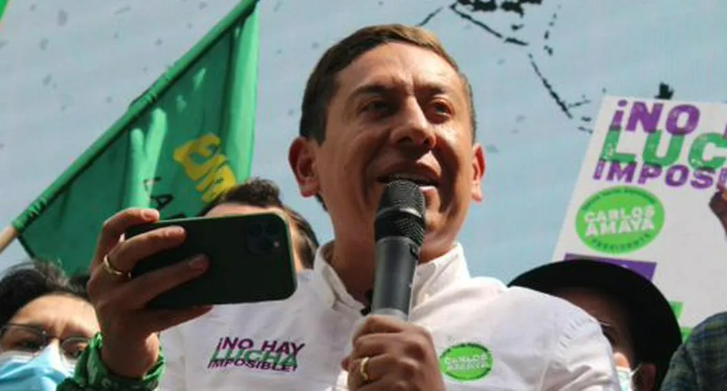 Carlos Amaya, a propósito de que descarta su candidatura a la Alcaldía de Bogotá