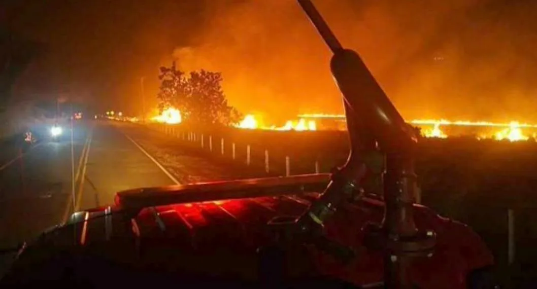 Se registra incendio forestal en la base militar de Tolemaida