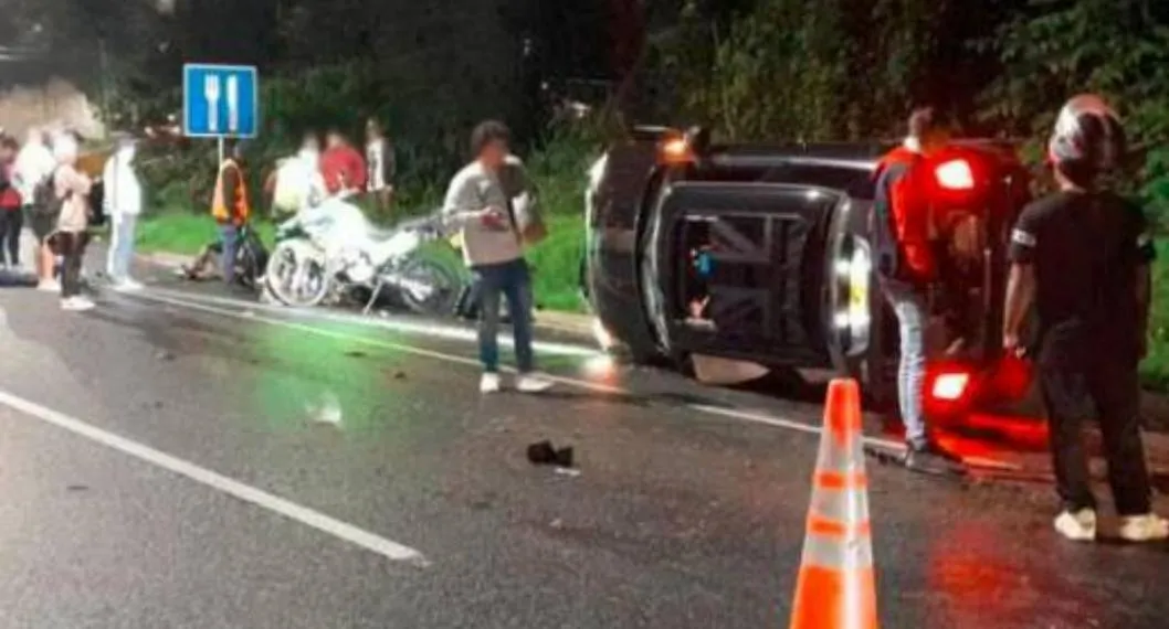 Accidente de tránsito. En relación con siniestro en la vía Tunja-Bogotá.