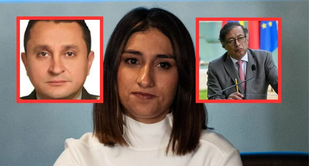 Foto de Laura Sarabia, Gustavo Petro y coronel Dávila, por testimonio de testigo sobre robo de dinero