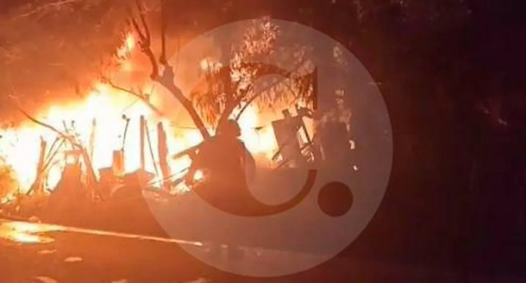 Incendio en casa dejó una persona con quemaduras graves en el 70 % de su cuerpo