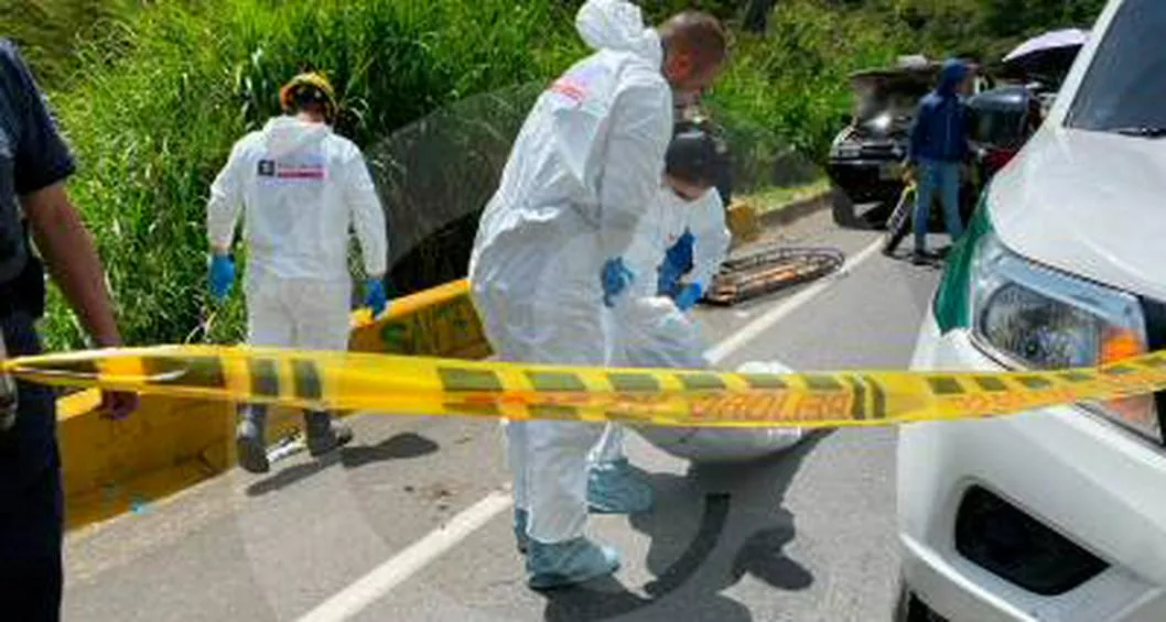 Encontraron tercer cuerpo dejado en una bolsa en carretera Medellín - Bogotá, a la altura de Copacabana, Antioquia.