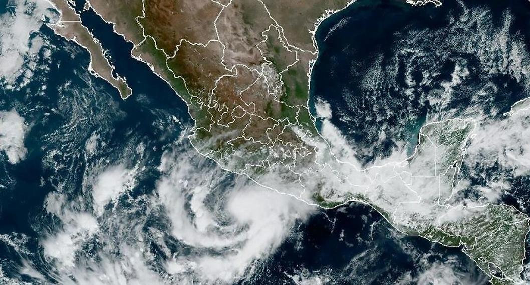 Representación gráfica de la formación ciclónica en la República Mexicana