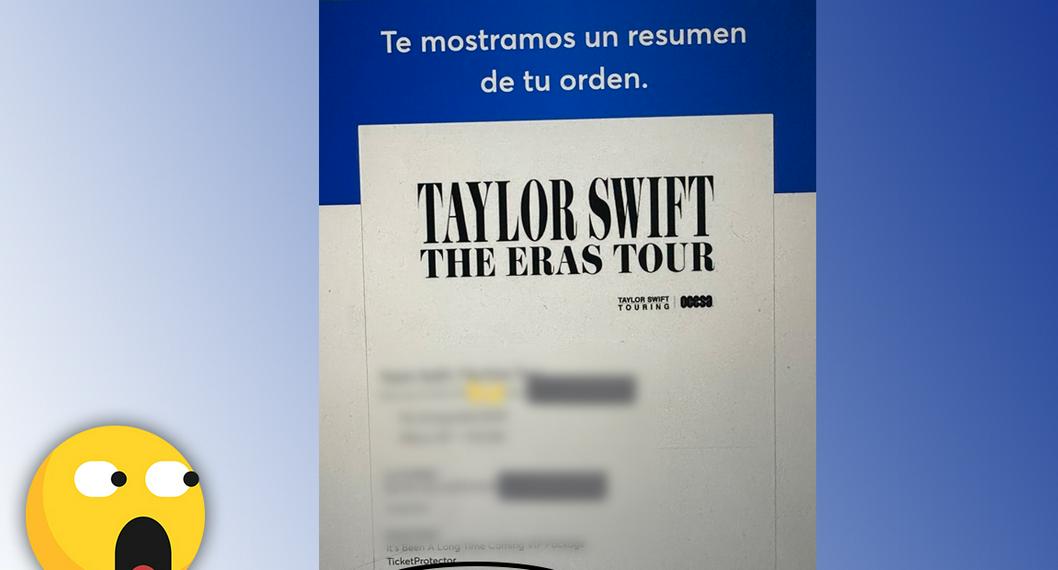 Captura del pago de 79 mil pesos por boletos de Taylor Swift