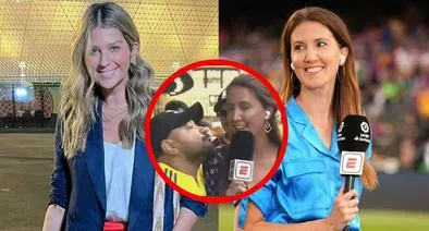 Gemma Soler y Andrea Guerrero contra hincha de Selección Colombia | Hincha de Selección Colombia intentó besar a periodista de ESPN | Amistoso Colombia