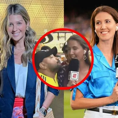 Gemma Soler y Andrea Guerrero contra hincha de Selección Colombia | Hincha de Selección Colombia intentó besar a periodista de ESPN | Amistoso Colombia