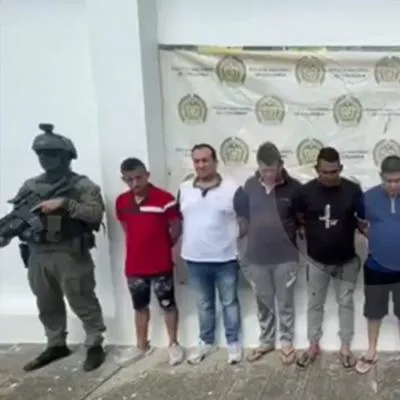 Narcos cayeron en Santander. Hay 10 capturados.