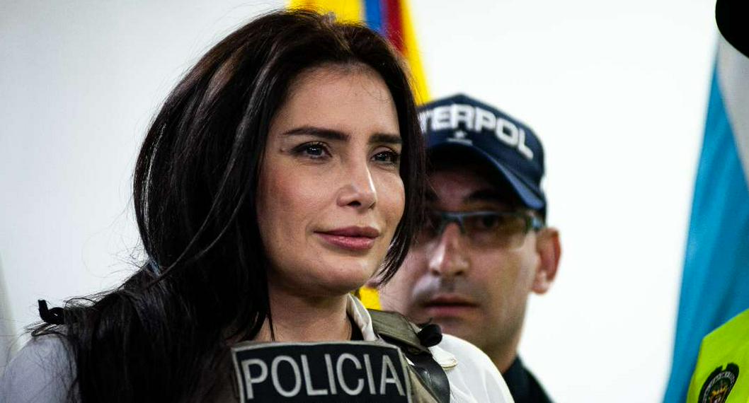 Foto de Aída Merlano, en nota de que revelan imagen de ella en su traslado desde Buen Pastor a otra cárcel