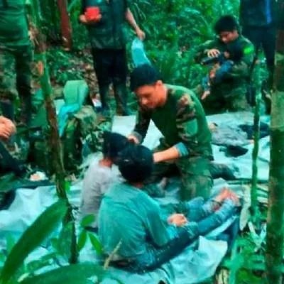 El último reporte médico sobre la salud de los 4 niños rescatados con vida en selva del Guaviare fue alentador y empiezan a evolucionar.