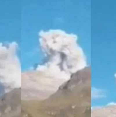 Noticias del volcán Nevado del Ruiz hoy, lunes festivo 19 de junio: volvió a emitir una gran columna de ceniza y sigue la alerta naranja.