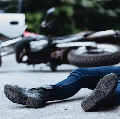 Accidente de moto en el que murió el conductor en Cesar