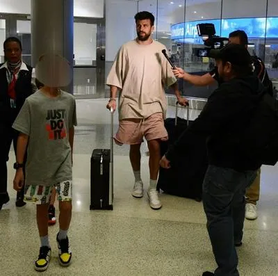 Gerard Piqué llevó a sus hijos a Miami para reencontrarse con su madre, Shakira.