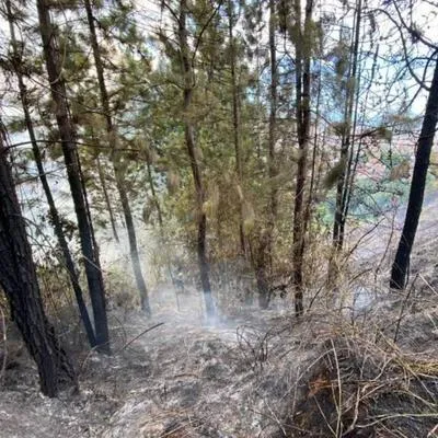 Bomberos de Medellín atienden emergencia por incendio