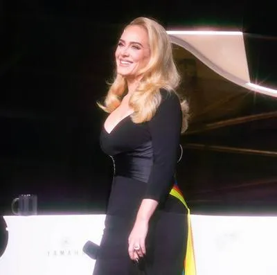 Adele en su último concierto en Las Vegas.