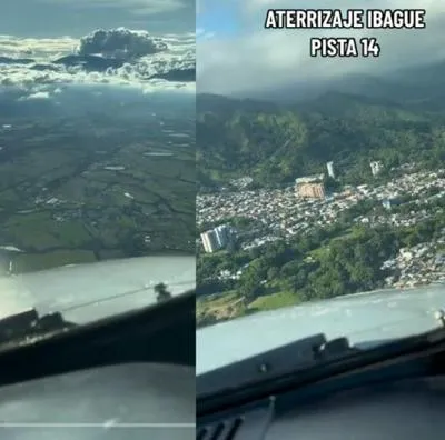 Piloto comparte espectacular aterrizaje en un aeropuerto colombiano