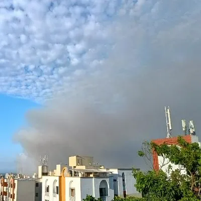 Humareda tiene afectada la respiración de los barranquilleros.