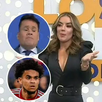 Fotos de Elianis Garrido, Ariel Osorio y Luis Díaz, en nota de que la presentadora en Lo sé todo se confesó sobre el jugador en vivo y hubo molestia.