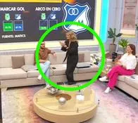 [Video] Andrea Guerrero bailó 'El pregón verde' antes de la final Nacional vs. Millonarios