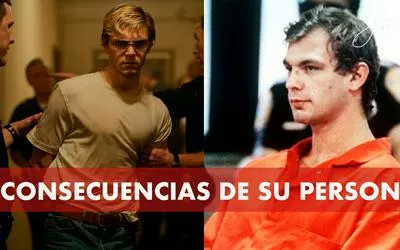 Evan Peters y Jeffrey Dahmer. En relación con la salud del actor luego de interpretar al asesino.