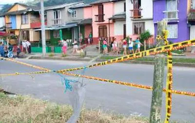 Barrio de Quindío en el que fue asesinado un joven.