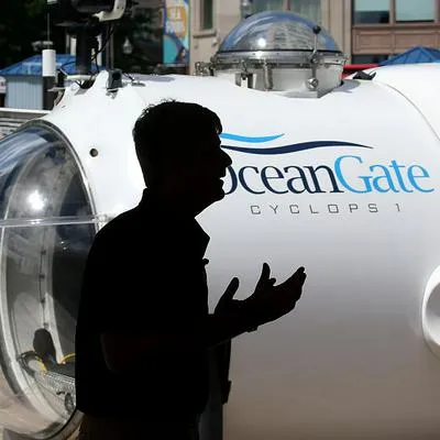 Submarino de OceanGate, la compañía del sumergible Titan que desapareció cerca del Titanic.