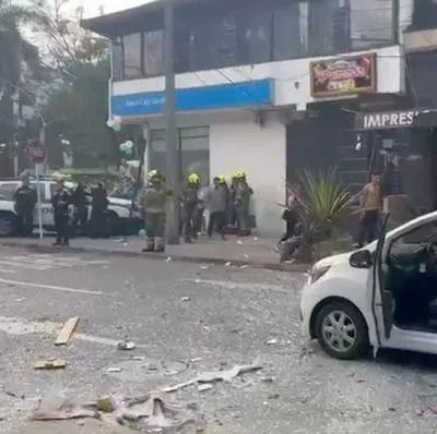 Foto de explosión de Medellín y las posibles causas
