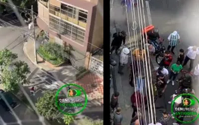 Captura de video. En relación con ladrón que fue capturado por la comunidad.