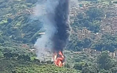 Lamas en Antioquia. En relación con explosión.