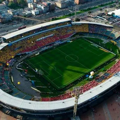 Estadio El Campín, donde se jugará la final de Liga BetPlay Millonarios vs. Atlético Nacional. Hay cierres viales en sus alrededores