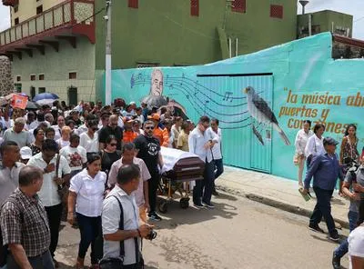 Ultimo adiós al acordeonero Rafael Ricardo.