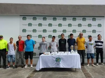 Personas capturadas por vender drogas en Ibagué.