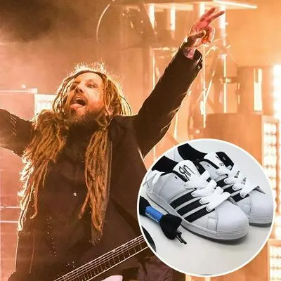 Korn y miniatura de su colaboración con Adidas.