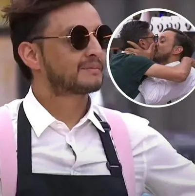 Fotos de Juan Pablo Barragán y su beso con Jairo Ordóñez, en nota de que el participante tuvo duro escándalo.