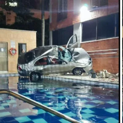 Murió hombre que cayó en carro de un parqueadero a una piscina en Medellín