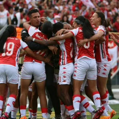 Partido de ida entre Santa Fe vs. América por final de Liga Betplay femenina. La vuelta se juega en Cali