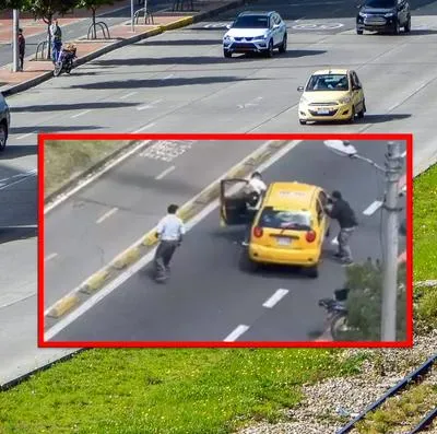 Video de cómo hizo taxista para recuperar su carro robado en la Séptima.