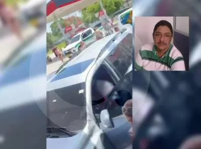 Jorge Luis Meriño Mercado y su camioneta. En relación con homicidio en Barranquilla.
