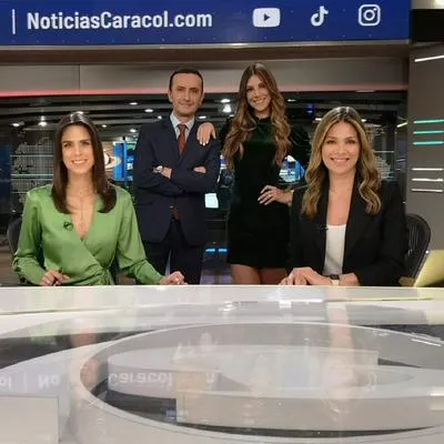 Presentadores de Noticias Caracol, en nota sobre la hermana de Andreina Solórzano
