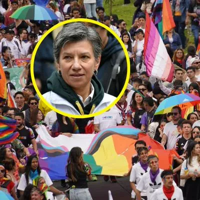 Bebé nació durante marcha LGBTIQ+, en Bogotá; Claudia López le dio la bienvenida
