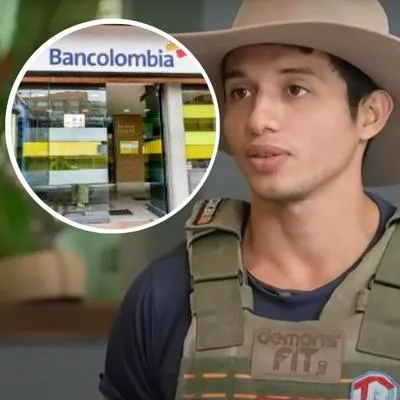 Fotos de Camilo Tarifa y de Bancolombia, Ceta, del Desafío, sacó oferta de empleo en negocio que compite con ese banco.