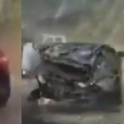 India hoy: rocas de gran tamaño aplastaron tres carros y dos personas murieron