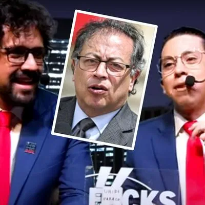 Camilo Sánchez y Camilo Pardo ‘el Mago’, que critican a Gustavo Petro.