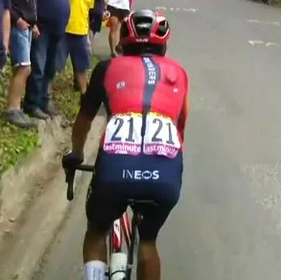 Egan Bernal, desfondado en etapa 6 del Tour de Francia, pero el mejor colombiano.